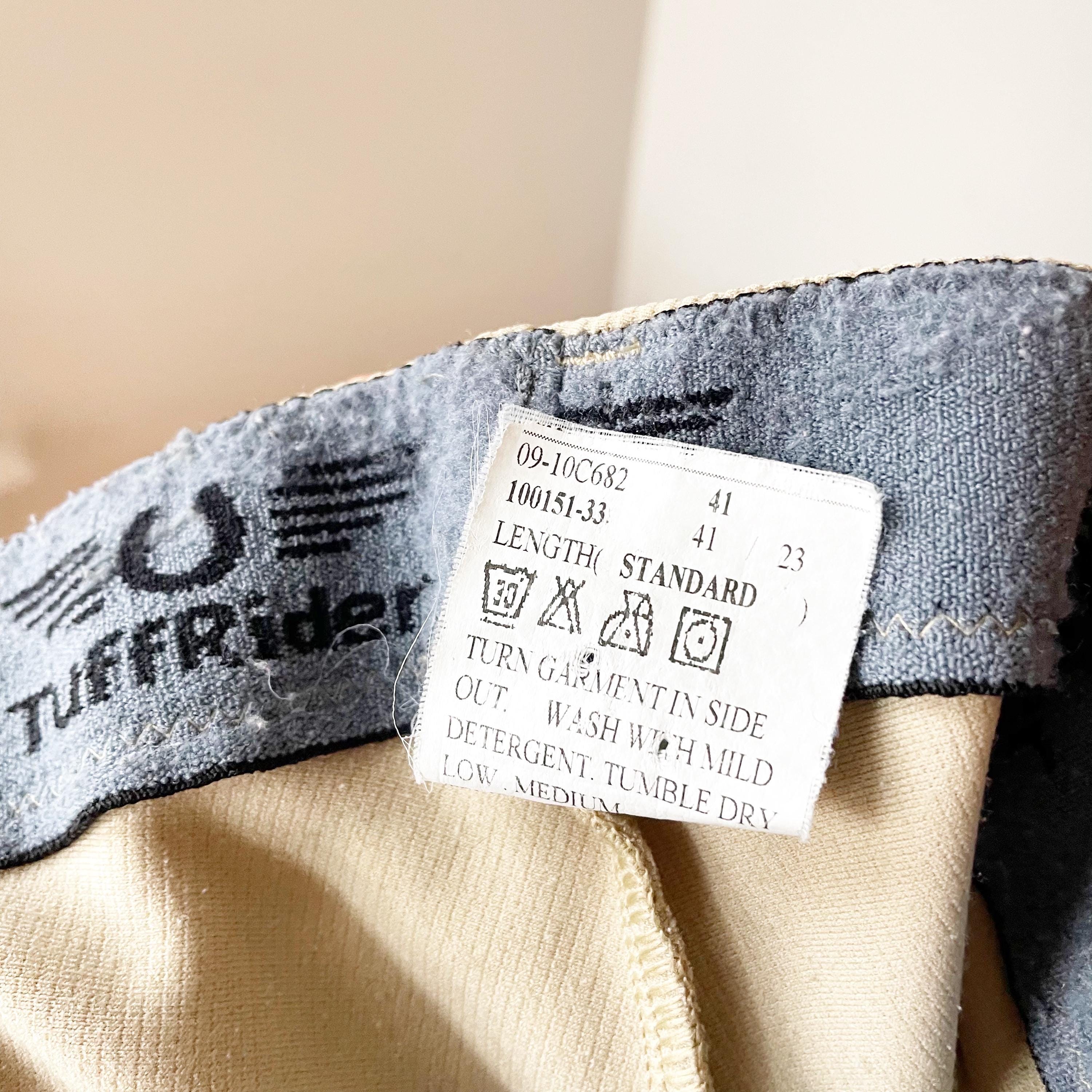 TuffRider Pantalon d'équitation pour femme avec empiècement au genou Ribb (Regular), Vert canard, 28