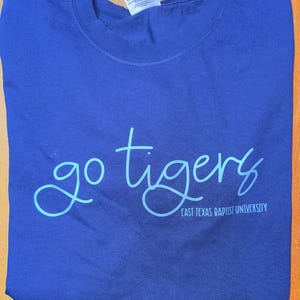 Custom College Slogan, Mascot University Tshirt- Comfort Colors long and short sleeve image 10
