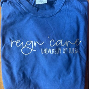 Custom College Slogan, Mascot University Tshirt- Comfort Colors long and short sleeve image 15