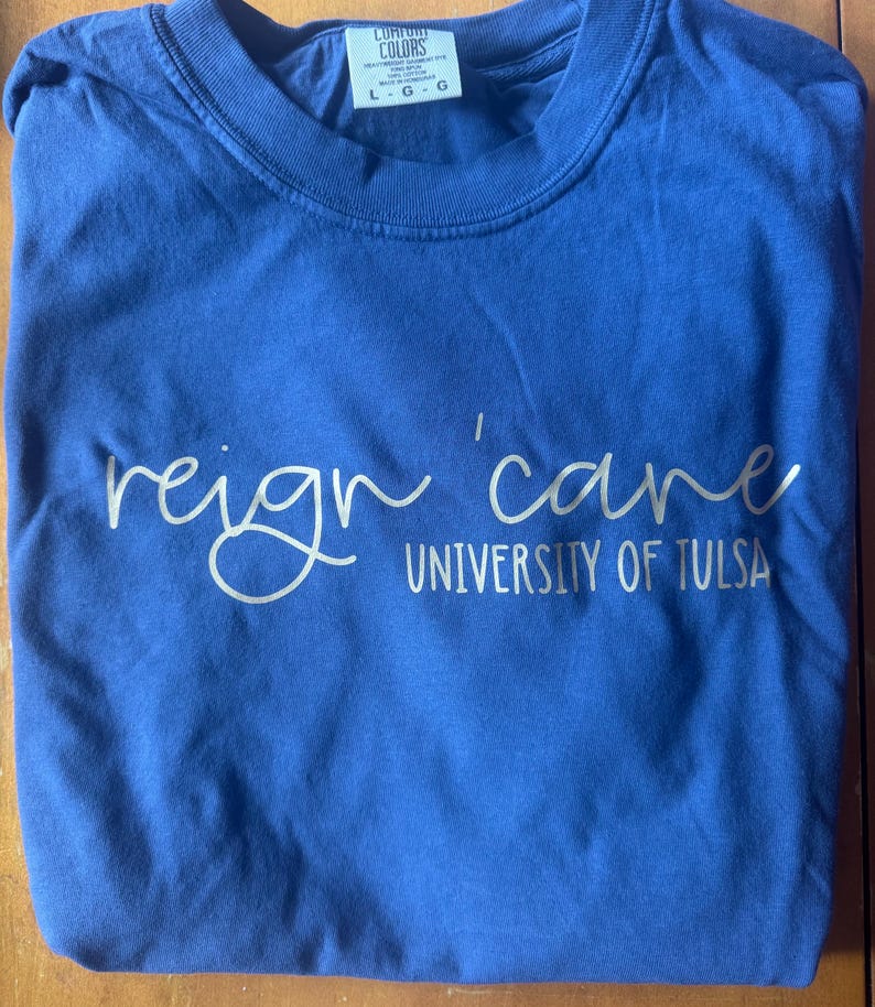 Custom College Slogan, Mascot University Tshirt- Comfort Colors long and short sleeve image 15
