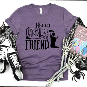 Hello Darkness My Old Friend- Halloween Short Sleeve Tshirt