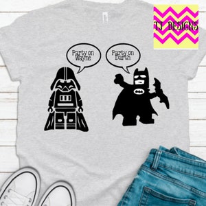 Party on Darth, Party on Wayne funny tshirt