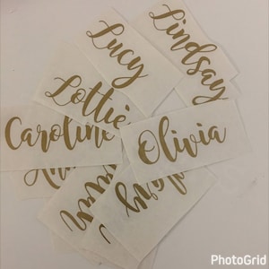 Personalized Name Decal -your choice of font, color and size