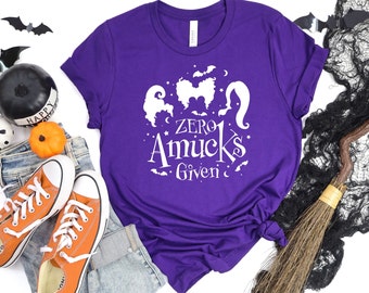 Zero Amucks Given- Halloween Short Sleeve Tshirt