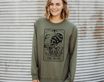 The Mom - Funny Tarot Card - Unisex Crewneck Sweatshirt