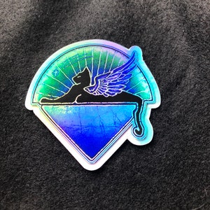 Holographic Sticker-Cats Down Under THe STars