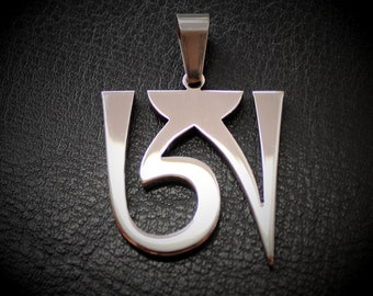 dzog chen   dzogchen  yoga symbol custom made   pendant charm stainless steel