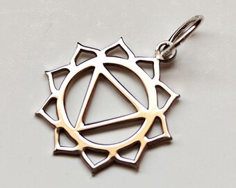 Handmade 925 Sterling Silver 7 Chakra Yoga Pendant – Spiritual Energy Charm