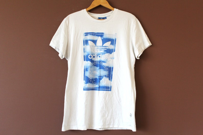 vintage white adidas t shirt