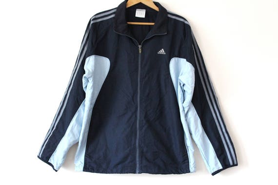 blue vintage adidas jacket