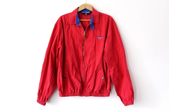 polo red bomber jacket
