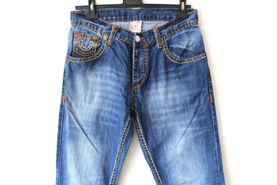 vintage embroidered jeans
