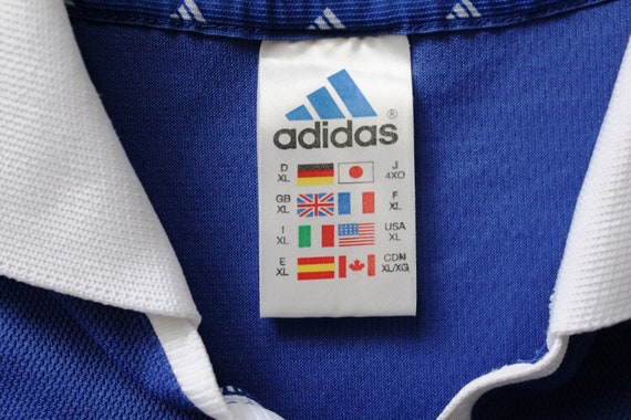Seltene Oldtimer FC SCHALKE 04 Shirt, blau weiß Adidas Fußballtrikot, deutschen Fußball Jersey, in Großbritannien, X große Adidas Fußballtrikot Seltene Oldtimer FC SCHALKE 04 Shirt, blau weiß Adidas Fußballtrikot, deutschen Fußball Jersey, in Großbritannien, X große Adidas Fußballtrikot