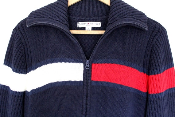 Rare Vintage TOMMY HILFIGER Cardigan Made in Japan Blue - Etsy