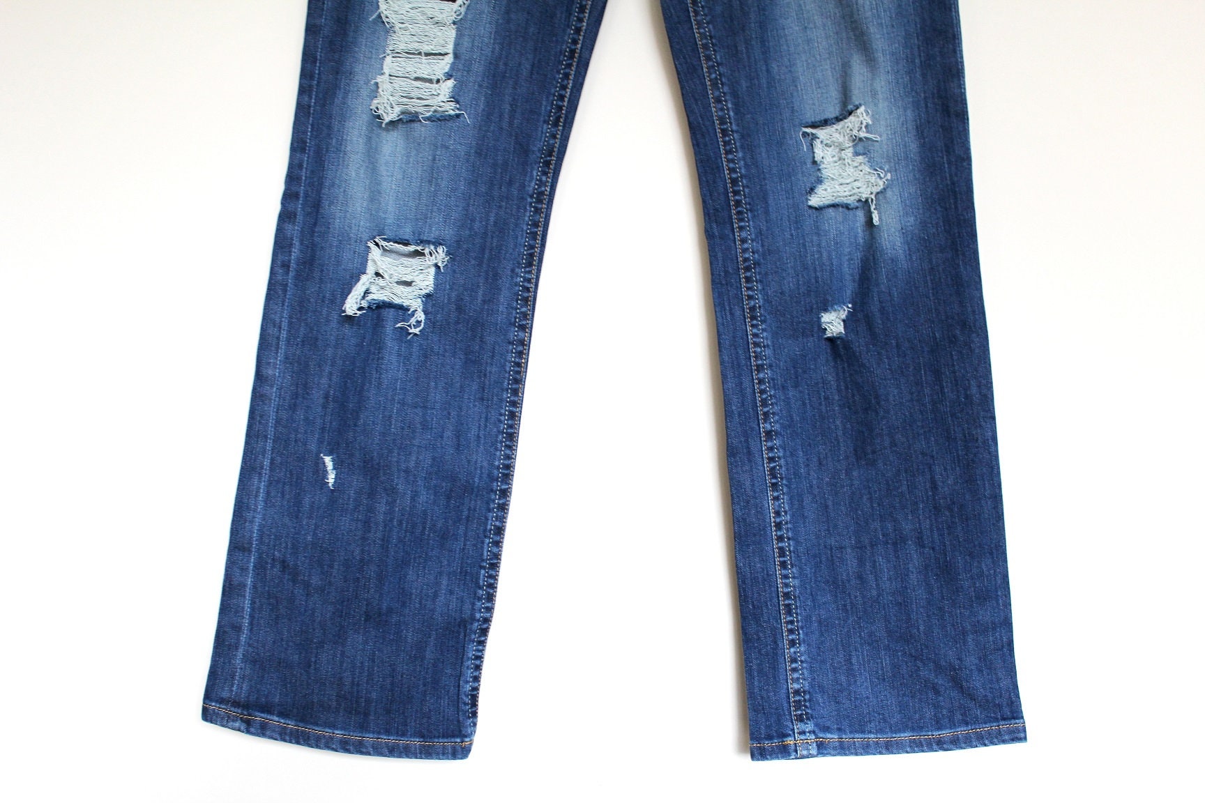 Ripped Vintage TOMMY HILFIGER Jeans Blue Denim Pants | Etsy