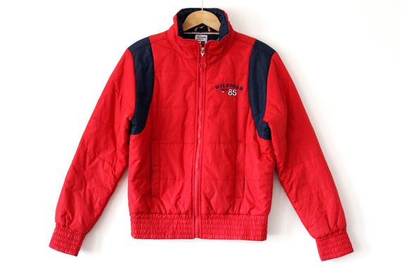 tommy hilfiger jacket red and blue