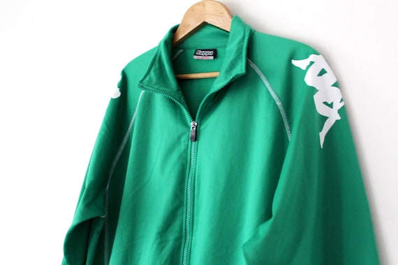 kappa track jacket green