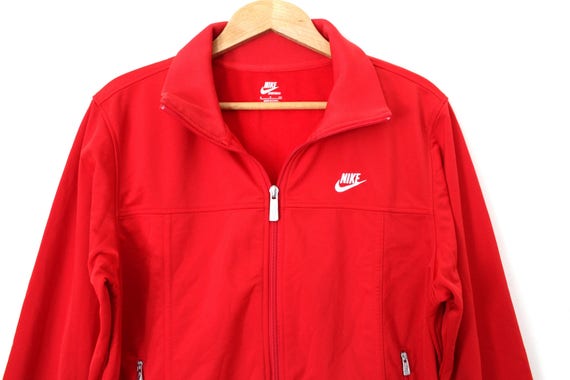 red and white nike jacket