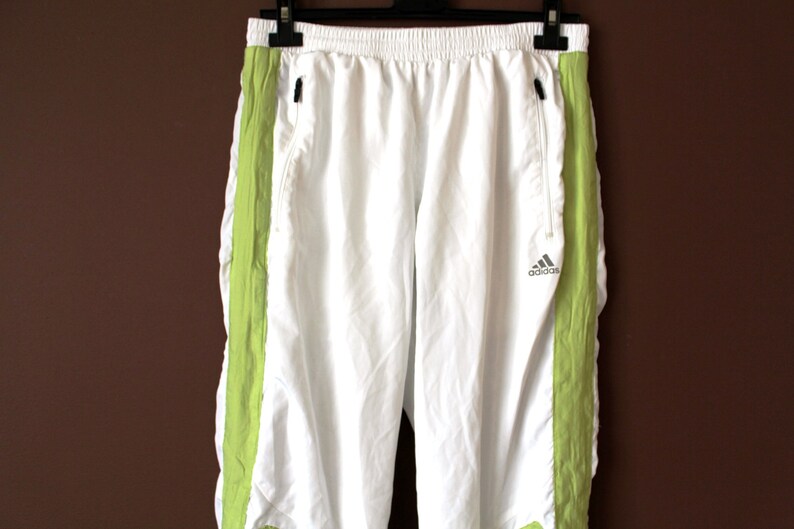 green adidas pants