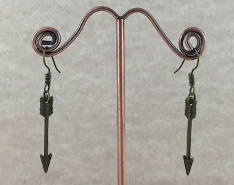 Brass Arrow Earrings