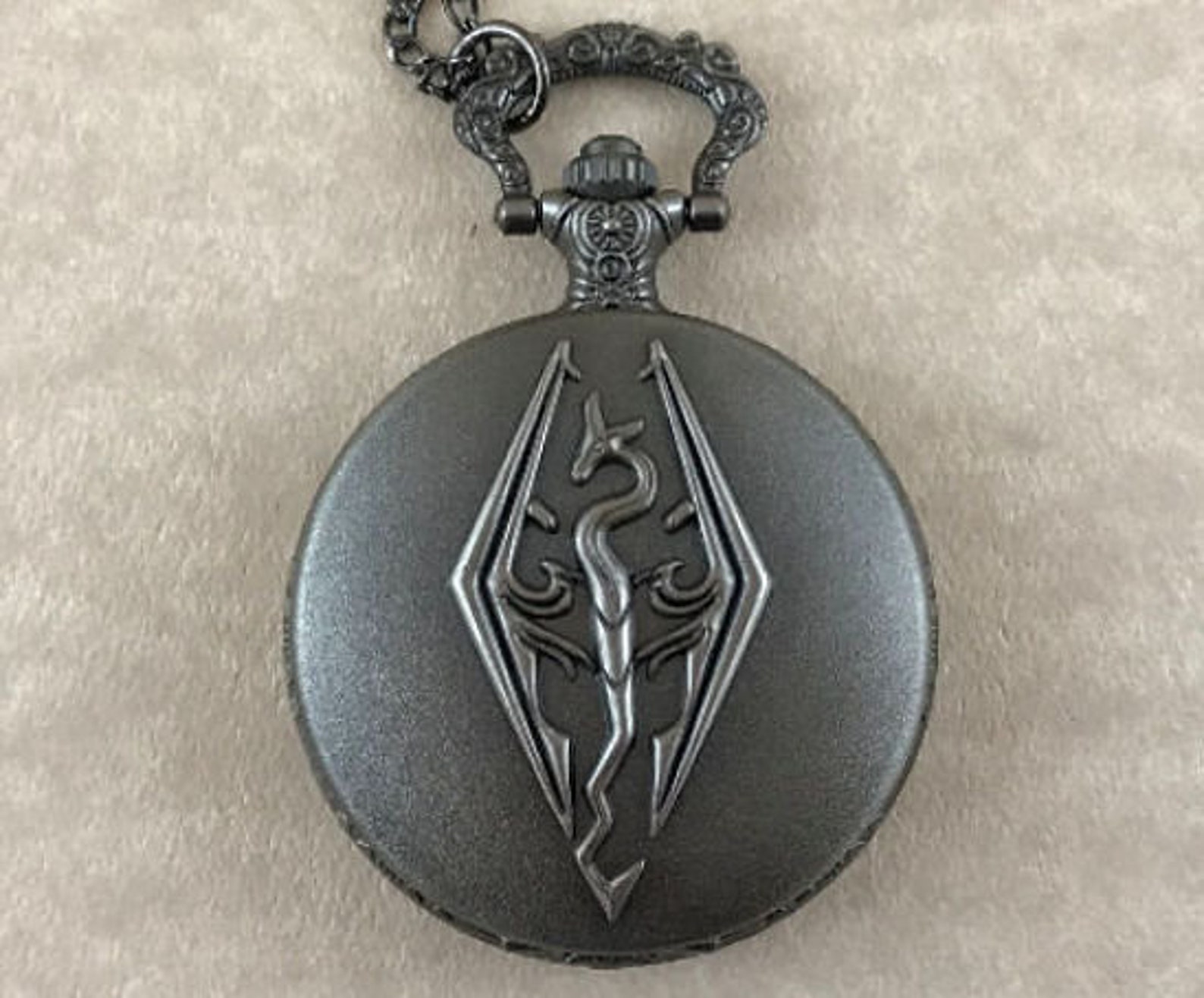 Skyrim Pocket Watch Elder Scrolls Etsy