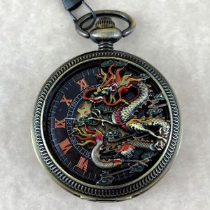 Mechanical Dragon Pocket Watch