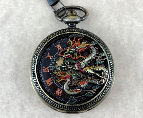 Dragon top pocket watch