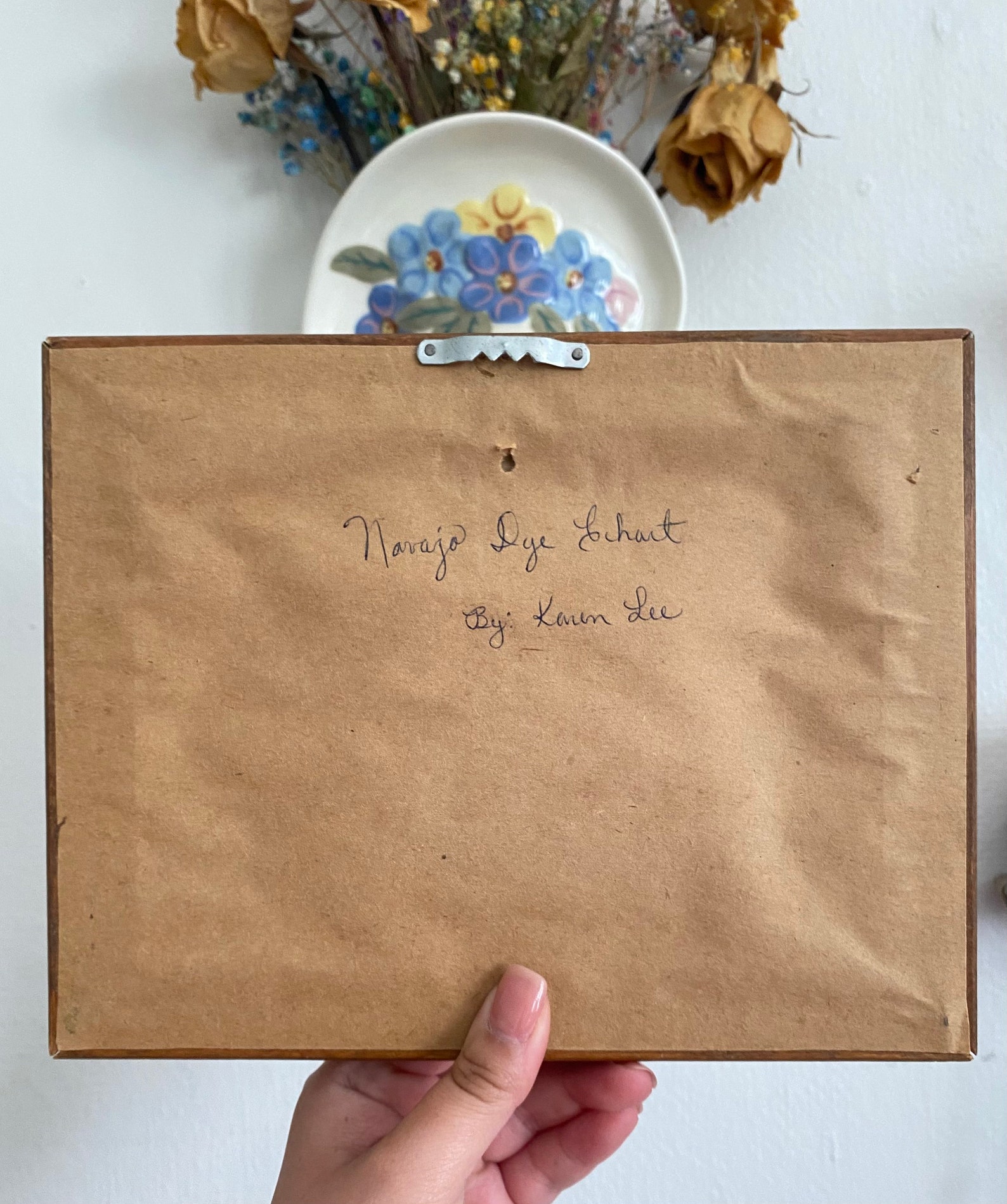 Vintage Authentic Navajo Dye Chart by Karen Lee Etsy