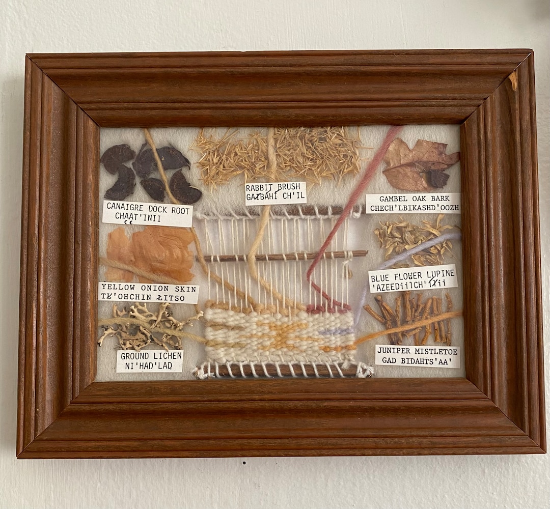 Vintage Authentic Navajo Dye Chart by Karen Lee Etsy