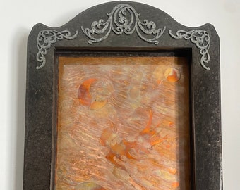 Framed Copper Fairy Mushroom Magik | Handmade Original Wall Art