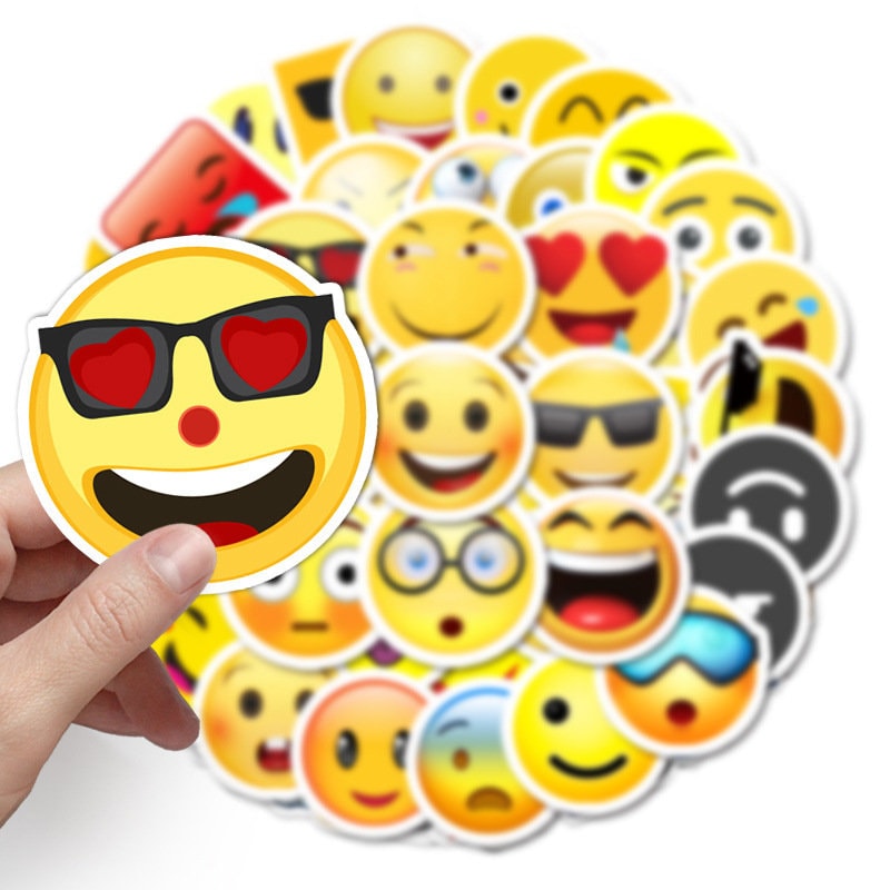 Big Emoji Stickers 50pc Sticker Set