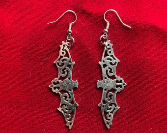 Art Bat Design Earrings | Gothic Horror Fantasy Halloween