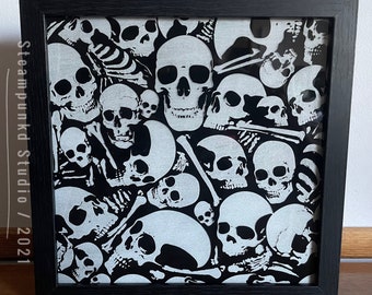 Skull Light Box | LED Ossuary Skulls n Bones | Multicolor Remote or Smartphone App Controlled