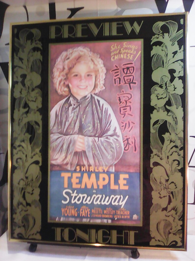 Vintage Framed Shirley Temple poster from the movie ...