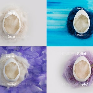 SALe* Newborn Digital Backdrop Background - EASTER EGG 4 PACK!!