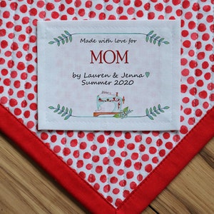 Large Quilt Labels | Personalized Sewing Labels, quilt labels, handmade labels, Quilt Patch, sewing machine, knitting labels