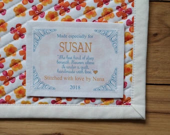 Lot De 9 étiquettes Couture Vintage JHB - Personnalisées Quilters - NOS 1992