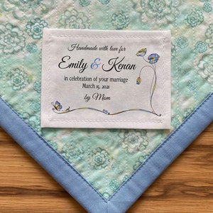 Personalized Sewing Labels | Personalized Quilt Labels | Custom Fabric Labels | Cut-Out Labels | Birth Stats Label