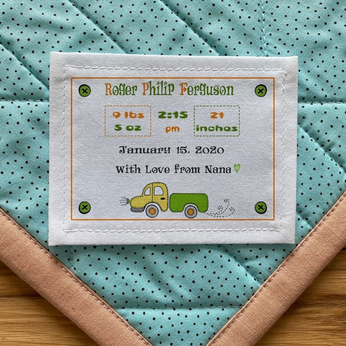 Large Quilt Labels Blanket Labels Personalized Sewing Etsy