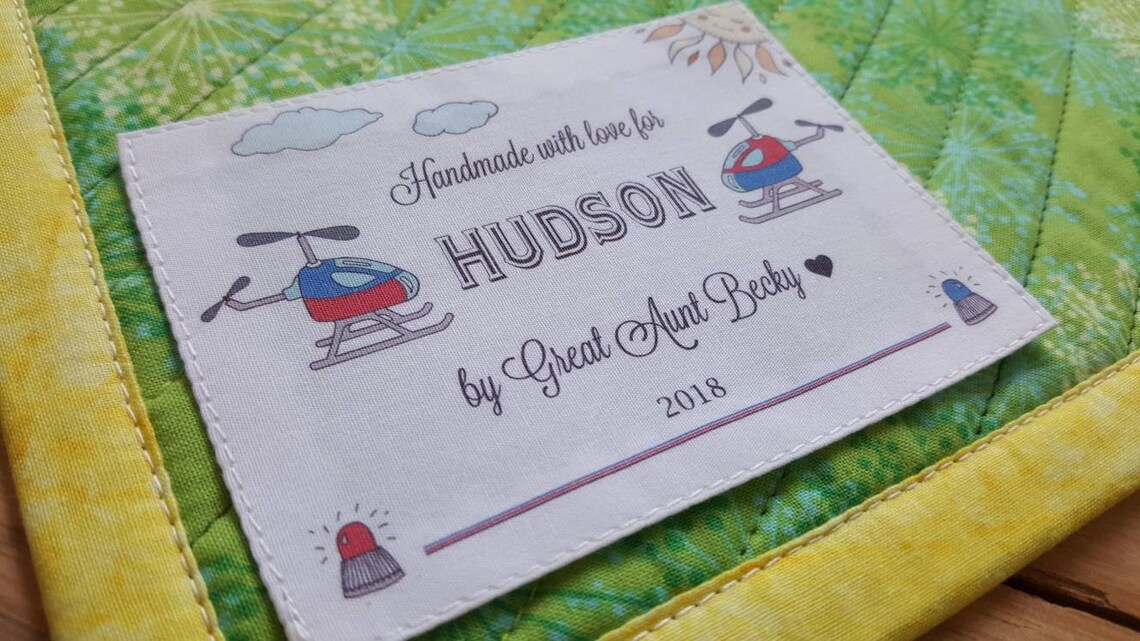 Large Quilt Labels Personalized Sewing Labels Personalized Etsy