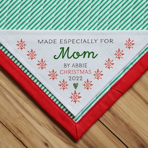 Weihnachten Ecke Etikett, Nähen Etiketten, Quilt Etiketten, Weihnachtsgeschenke, Hochzeit, Kiefer, Decke, quilts Muster, Enkelin, Tochter