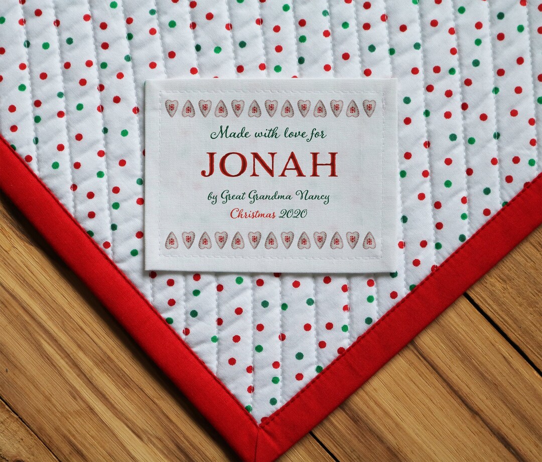 Free Shipping Christmas Quilt Label Christmas Sewing Labels Quilt