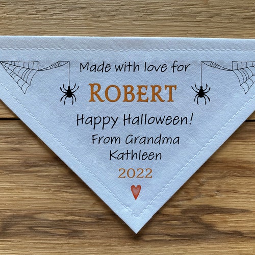 Triangle Quilt Label | shops Personalized Sewing Labels, Quilt Labels | Handmade Labels, Corner Quilt Labels, Halloween, labels, fabric, quilts