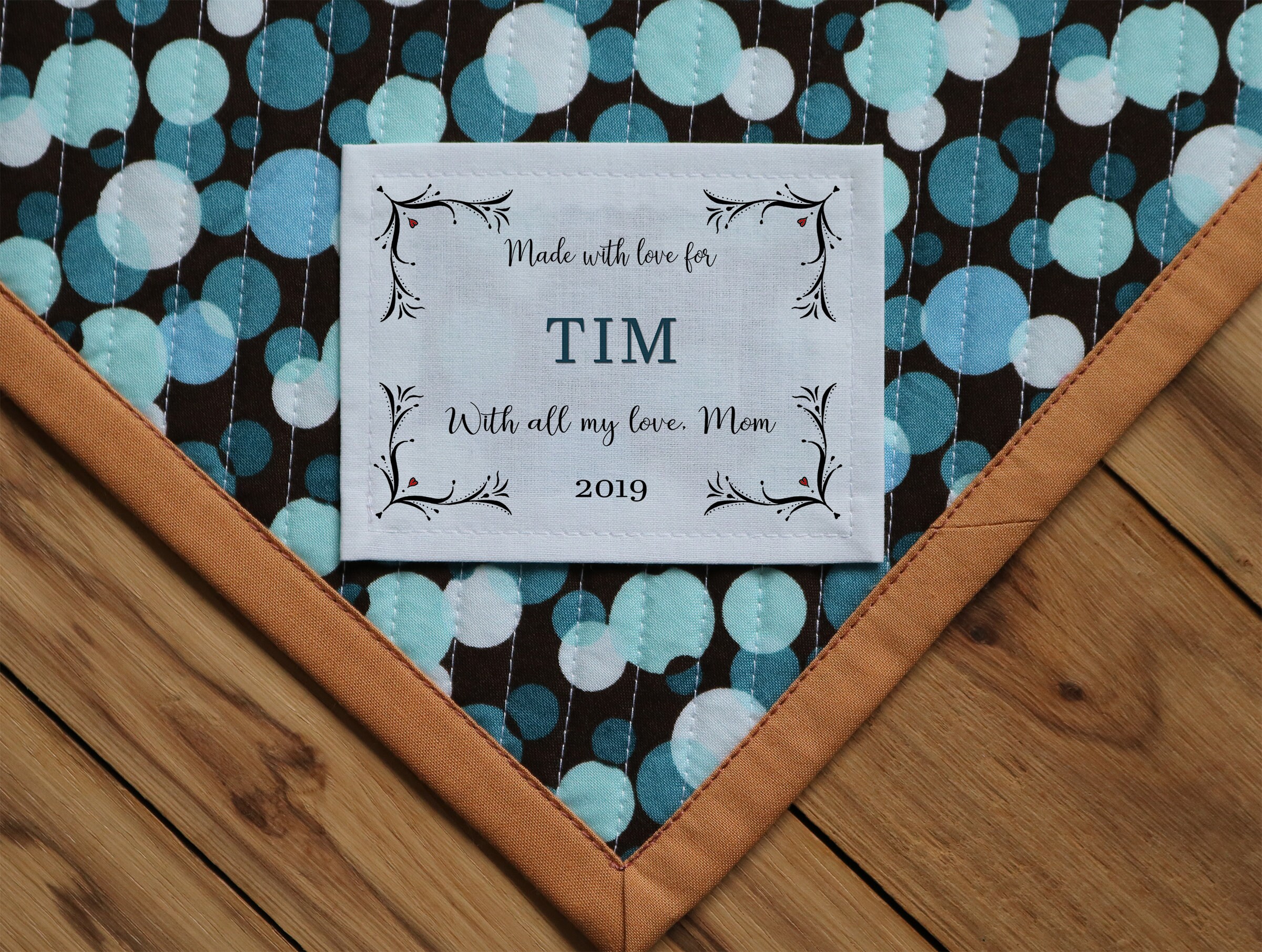 Quilt Labels | Personalized Sewing Labels, Personalized Quilt Labels, Custom Fabric Labels, Cut-Out Labels | Birth Stats Label