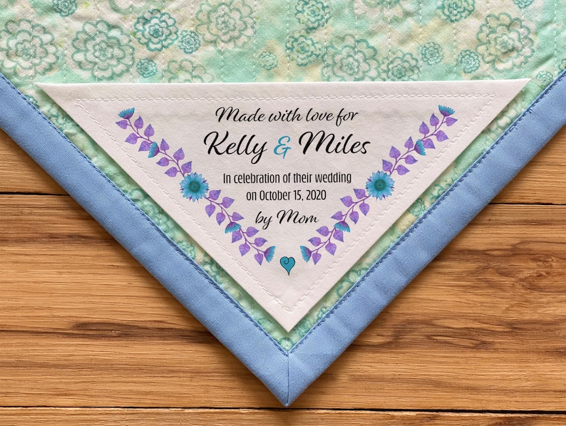 Large Triangle Quilt Label Personalized Sewing Labels - Etsy