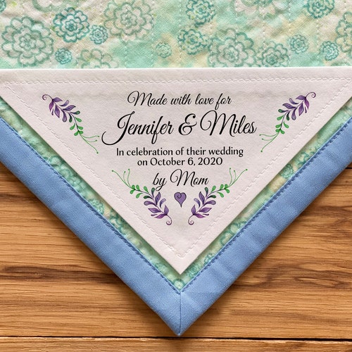 Large Triangle Quilt Label Personalized Sewing Labels - Etsy