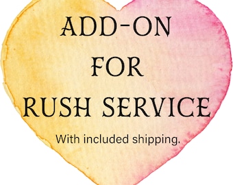 Add-on Only for Rush Service and 2-4 Days Priority Mail is including / StorkQuilts, Shipping