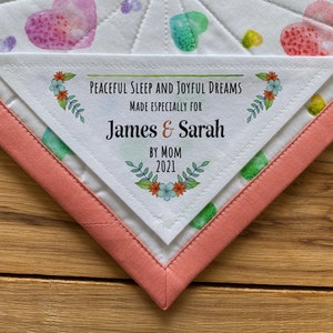 Large Quilt Label Triangle Quilt Label Personalized Labels - Etsy