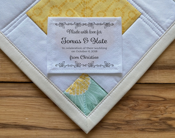 Large Quilt Labels Personalized Sewing Labels Knitting Labels