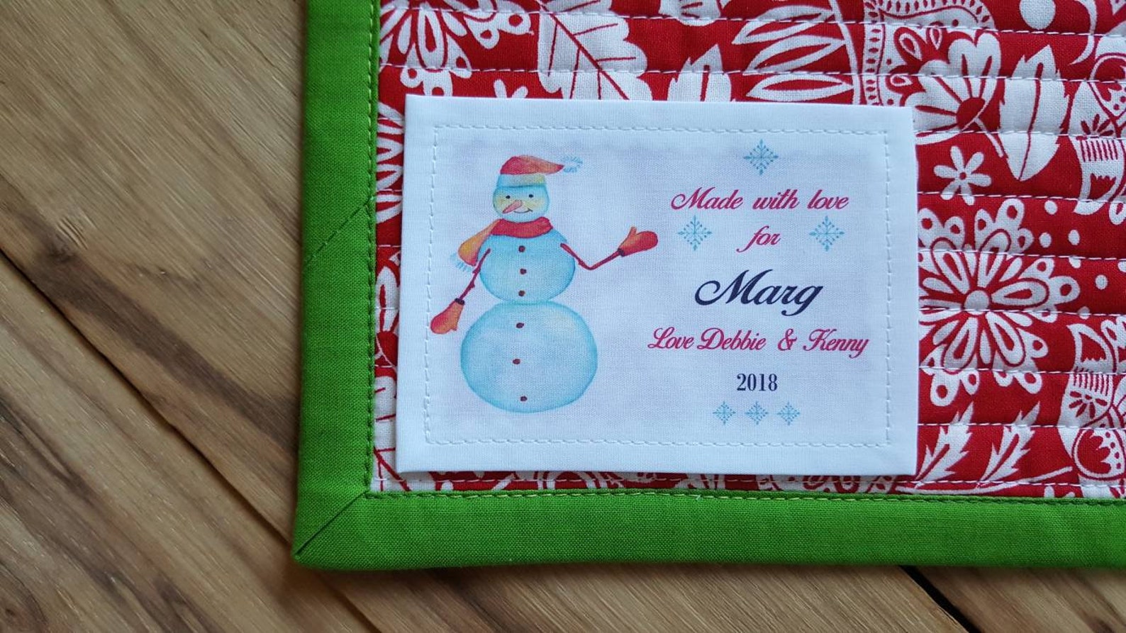 Free Shipping Christmas quilt label Christmas Sewing Labels Etsy